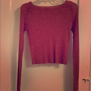 Cropped sweater top